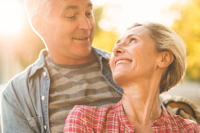 happy mature couple