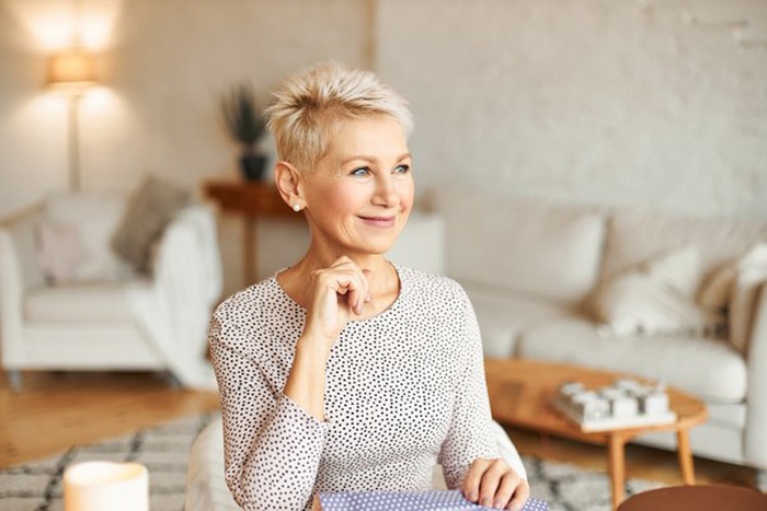 Beautiful fashionable European female