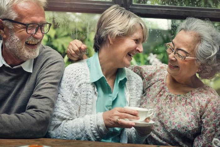 Group of Senior Retirement Meet up Happiness Concept