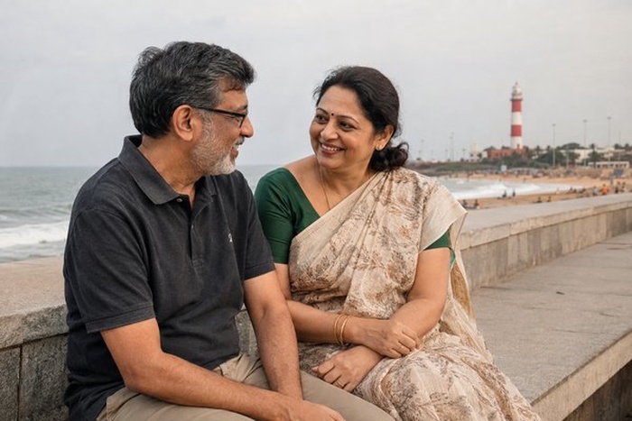 Mature couple enjoying senior dating in Kolkata