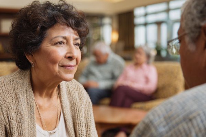 The chat room on SeniorMatch helps older Latina women connect and communicate