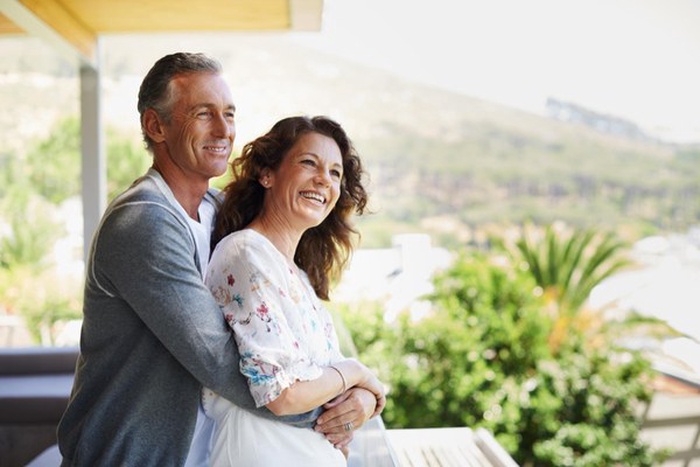 Mature couple happy and smile 