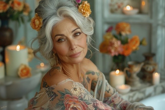 lovely elderly woman 