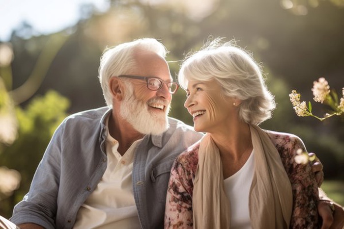an-elderly-couple-spends-time-in-nature