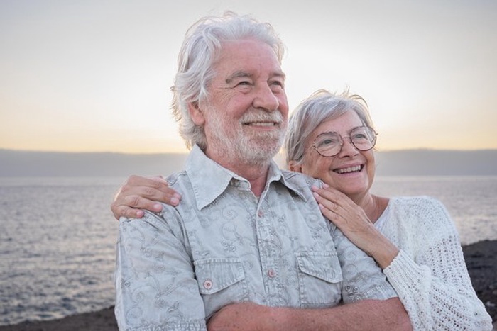 mature woman and man