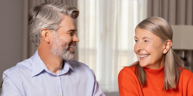 Happy mature couple