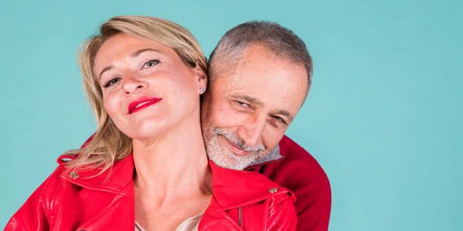 elderly couple