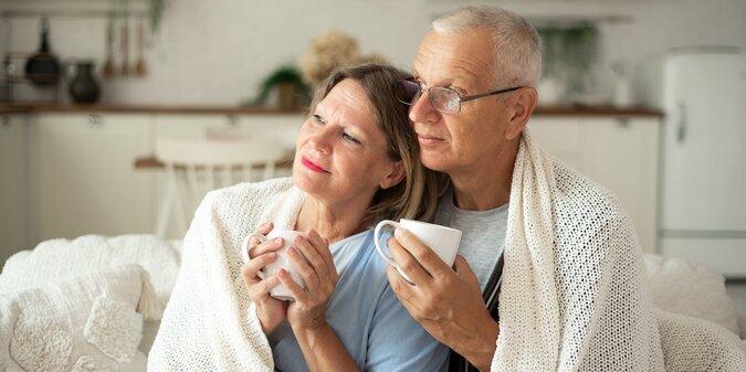 Elderly husband and wife