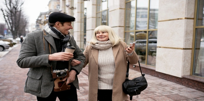 Seniors connecting through online dating