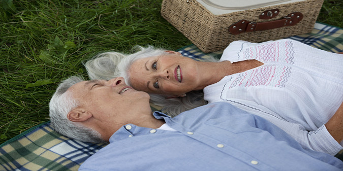 older woman and older man