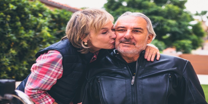 Woman embracing self-worth